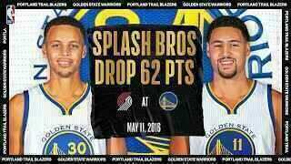 Stephen Curry - Klay Thompson - Golden State Warriors - Portland Trail Blazers