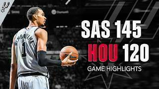 Victor Wembanyama - Keldon Johnson - Stephon Castle - De'Aaron Fox - San Antonio Spurs - Houston Rockets