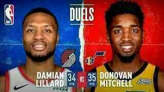 Donovan Mitchell - Utah Jazz - Damian Lillard - Portland Trail Blazers