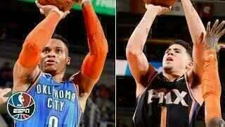 Russell Westbrook - Oklahoma City Thunder - Devin Booker - Deandre Ayton - Phoenix Suns