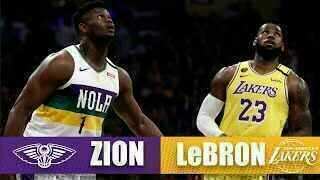 LeBron James - Los Angeles Lakers - Zion Williamson - New Orleans Pelicans