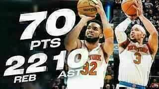 Karl-Anthony Towns - Josh Hart - New York Knicks