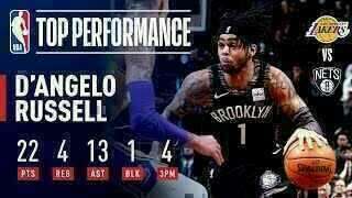 D'Angelo Russell - Brooklyn Nets - LeBron James - Los Angeles Lakers