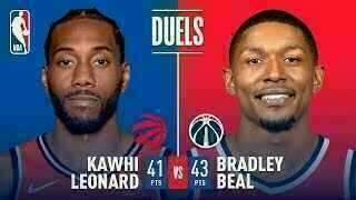 Kawhi Leonard - Toronto Raptors - Bradley Beal - Washington Wizards