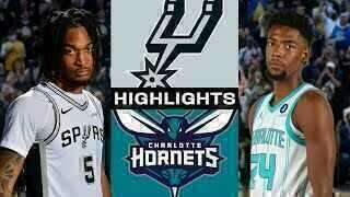 Victor Wembanyama - San Antonio Spurs - Brandon Miller - Moussa Diabat� - Charlotte Hornets