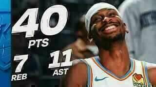 Shai Gilgeous-Alexander - Oklahoma City Thunder - Milwaukee Bucks