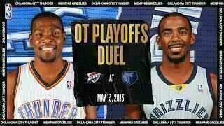 Kevin Durant - Russell Westbrook - Oklahoma City Thunder - Mike Conley - Marc Gasol - Memphis Grizzlies