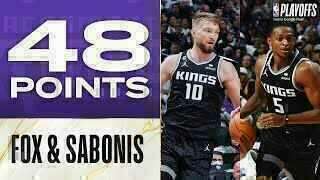 De'Aaron Fox - Domantas Sabonis - Sacramento Kings