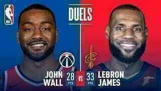 LeBron James - Cleveland Cavaliers - John Wall - Washington Wizards