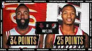 James Harden - Houston Rockets - Damian Lillard - Portland Trail Blazers