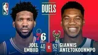 Joel Embiid - Philadelphia Sixers - Giannis Antetokounmpo - Milwaukee Bucks