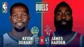 Kevin Durant - Golden State Warriors - James Harden - Houston Rockets