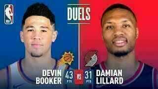 Devin Booker - Phoenix Suns - Damian Lillard - Portland Trail Blazers
