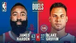 James Harden - Houston Rockets - Blake Griffin - Detroit Pistons