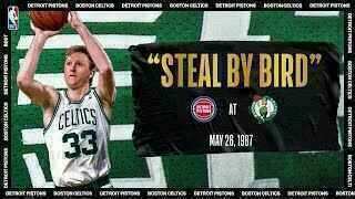 Larry Bird - Boston Celtics - Detroit Pistons