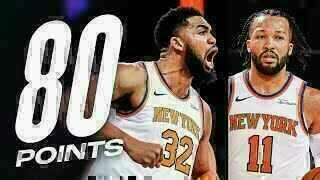 Karl-Anthony Towns - Jalen Brunson - New York Knicks - Atlanta Hawks
