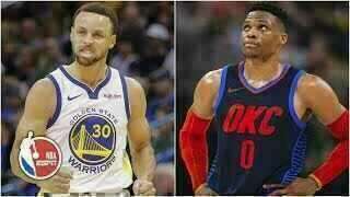 Stephen Curry - Golden State Warriors - Russell Westbrook - Oklahoma City Thunder